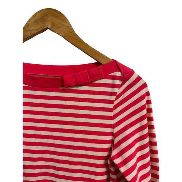 Kate Spade New york Devon striped top pink white size Small - Picture 2 of 6